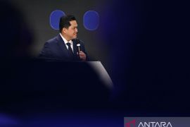 Erick Thohir ungkapkan satu tahun penuh tantangan bisa dilalui dengan kerja keras