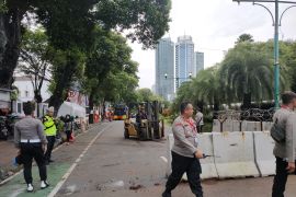 Aksi berakhir, akses di depan KPU RI kembali dibuka