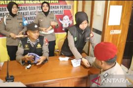 Polres Sidrap terjunkan Sidokkes periksa kesehatan petugas Pemilu 2024