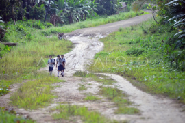 Pelajar berjalan kaki dari sekolah selama dua jam di Mentawai Page 1 Small