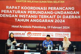 Kemenkumham Sumsel gelar rakor perancang perundang-undangan