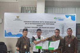 BPJAMSOSTEK Pontianak dan BAZNAS lindungi 3.533 pekerja rentan