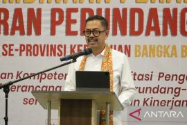 Dirjen Asep Nana Mulyana berikan penguatan kepada Perancang Peraturan Perundang-Undangan di Babel