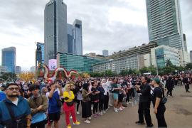 Grup vokal GAC ramaikan CFD di Bundaran HI