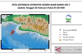 39 kali gempa susulan terpusat di Bayah Banten