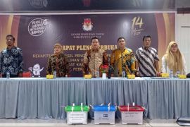 KPU Langkat pleno rekapitulasi penghitungan suara pilpres dan pileg