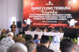 KPU Madiun mulai pleno rekapitulasi suara tingkat kabupaten