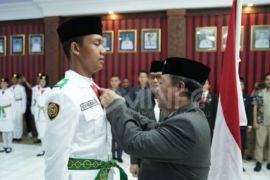 Yohanes Ontot kukuhkan 30 Paskibra HUT ke-78 RI di Sanggau