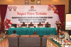 KPU Padangsidimpuan mulai rapat pleno rekapitulasi penghitungan suara