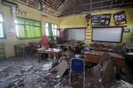Sekolah terdampak angin kencang