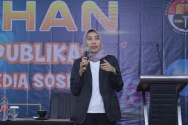 Kepala Biro ANTARA Jambi jadi narsum pelatihan menulis Polda Jambi