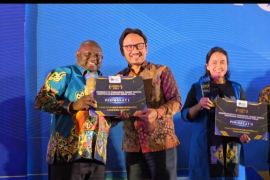 Pemkab Jayapura meraih peringkat I se-Indonesia audio visual Kemkominfo