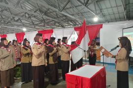 Kwarcab Pramuka Lamsel lantik Gugus Depan Pramuka Lapas Perempuan Bandarlampung