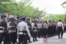 Sebanyak 280 personel kepolisian amankan pleno di PBD