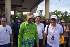 PLN Kalbar berpartisipasi dalam penanaman pohon serentak seluruh Indonesia