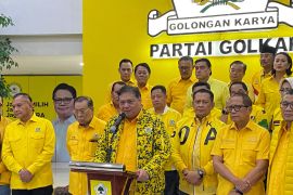 Airlangga Hartarto emoh tanggapi soal mencalonkan lagi jadi Ketum Golkar