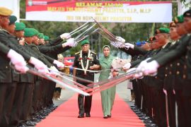 Kodam gelar gerbang pedang pora sambut Pangdam IM