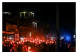 Kemeriahan Pawai Obor dilepas Wabup Morut H Djira