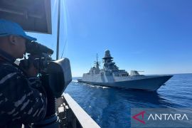 KRI Diponegoro latihan bersama kapal perang NATO di Mediterania