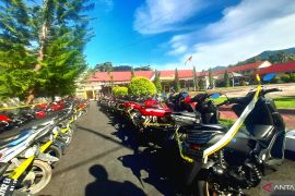 Puluhan sepeda motor terjaring razia Kepolisian di Bone Bolango