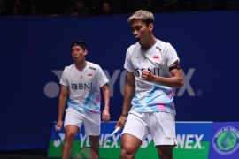 Tekuk peringkat 1 dunia, Bagas/Fikri maju ke perempat final All England