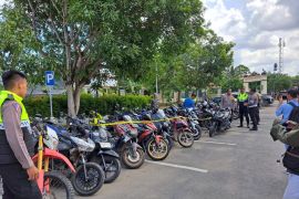 Polres Kutim tahan 41 sepeda motor aksi balap liar