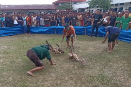 Lapas Siantar lomba tangkap bebek untuk warga binaan