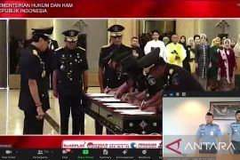 Kakanwil Kemenkumham Babel ikuti pelantikan Pimti Pratama, ini pesan Menkumham