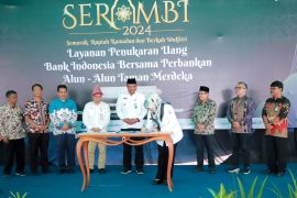 Pj Wako Lusje hadiri kick off SERAMBI 2024, layanan penukaran uang Bank Indonesia di momen Ramadhan dan Idul Fitri
