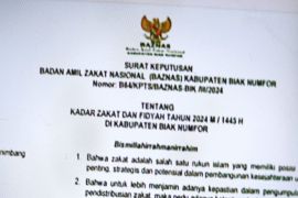 Baznas Biak Numfor tetapkan besaran zakat fitrah Ramadhan 1445 Hijriah