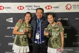 Pebulu tangkis ganda putri Indonesia Lanny / Ribka juara Swiss Open 2024