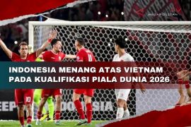 Indonesia menang atas Vietnam pada kualifikasi Piala Dunia 2028