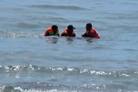 Libatkan warga pesisir, Lanal Kendari latihan penanggulangan bencana