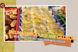 Melihat produksi mie glosor, menu andalan saat Ramadhan warga Bogor