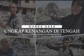 Warga Gaza ungkap kenangan di tengah reruntuhan rumah mereka