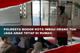 Polresta Bogor Kota imbau orang tua jaga anak tetap di rumah