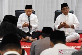 Wapres Ma'ruf Amin buka puasa bersama wartawan