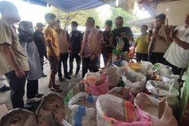 Satgas Pangan Polda Jatim sidak pasar tradisional di Sidoarjo