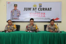Kapolda Kaltara bersama komunitas bela diri di Jumat Curhat