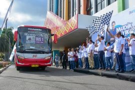 Pusri berangkatkan ratusan orang mudik gratis bersama BUMN