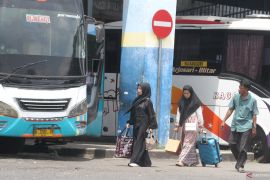 Puncak arus mudik di Terminal Arjosari Malang