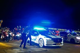 Polisi kawal pemudik motor di Pelabuhan Panjang jaga keselamatan