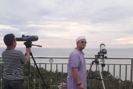 Hilal 1 Syawal 1445 H terlihat jelas di POB Cibeas Sukabumi