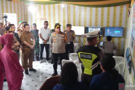 Kapolres Humbahas cek langsung Pos PAM dan Pos YAN Ops Ketupat Toba 2024
