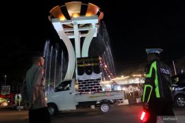 Ratusan personel amankan semarak malam takbiran di Tapin