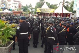 Polresta Ambon gelar apel siaga malam  takbiran