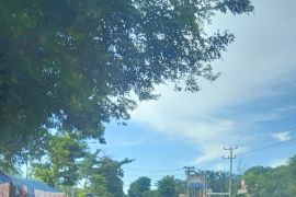 Arus lalu lintas di Jalinsum sepi kendaraan melintas pada hari pertama lebaran