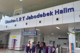 KAI: 11.320 pengguna LRT di Stasiun Halim selama arus balik Lebaran