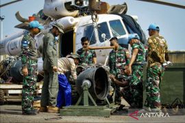 Prajurit TNI di Afrika Tengah bantu pemeliharaan heli Pakistan