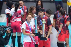 Kehadiran Red Sparks bisa bangkitkan minat voli anak muda, kata Donna Agnesia